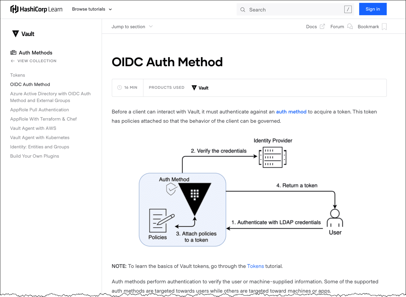 OIDC Auth Method