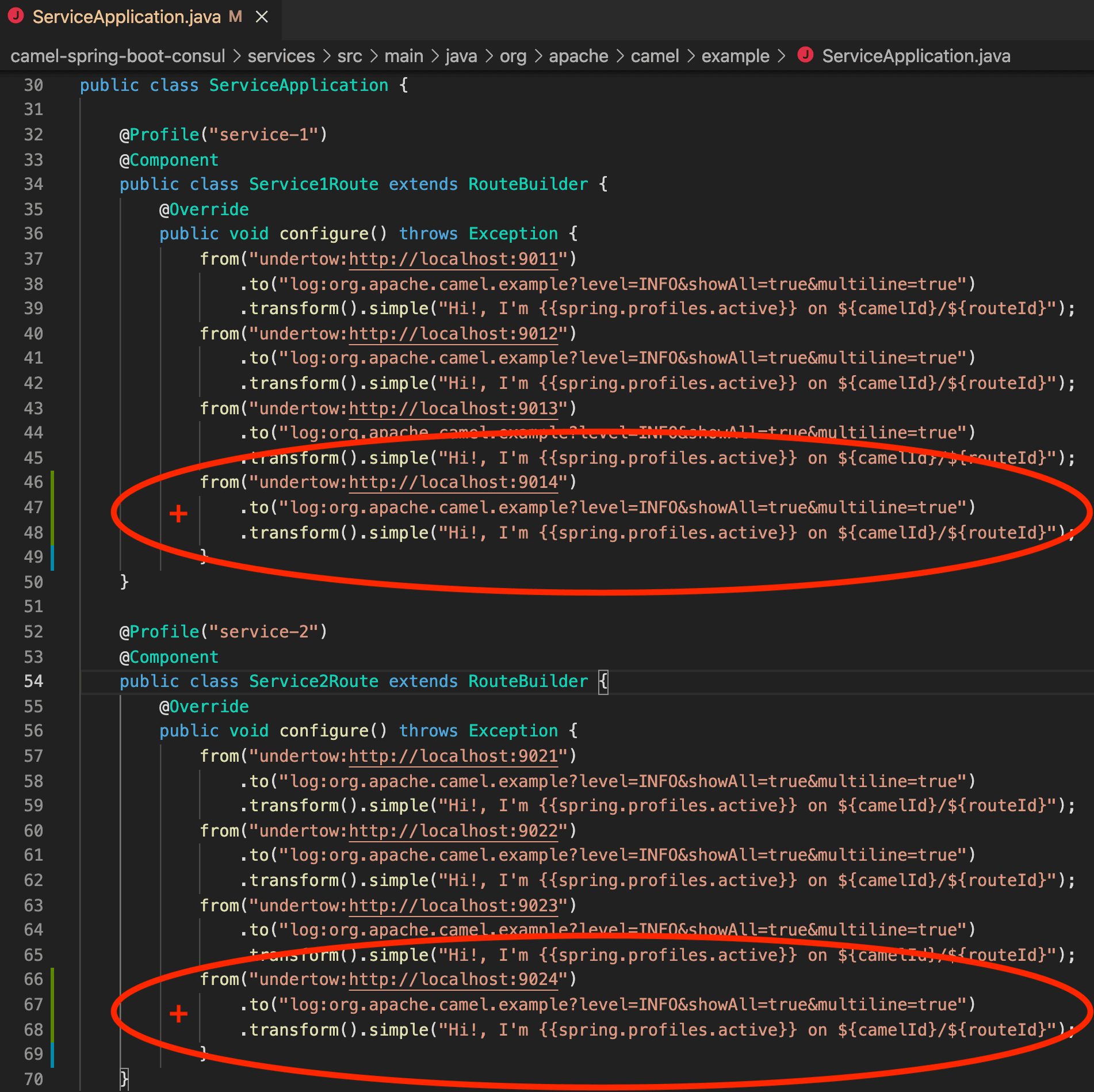 Illustration of where to add code to your backend implementation