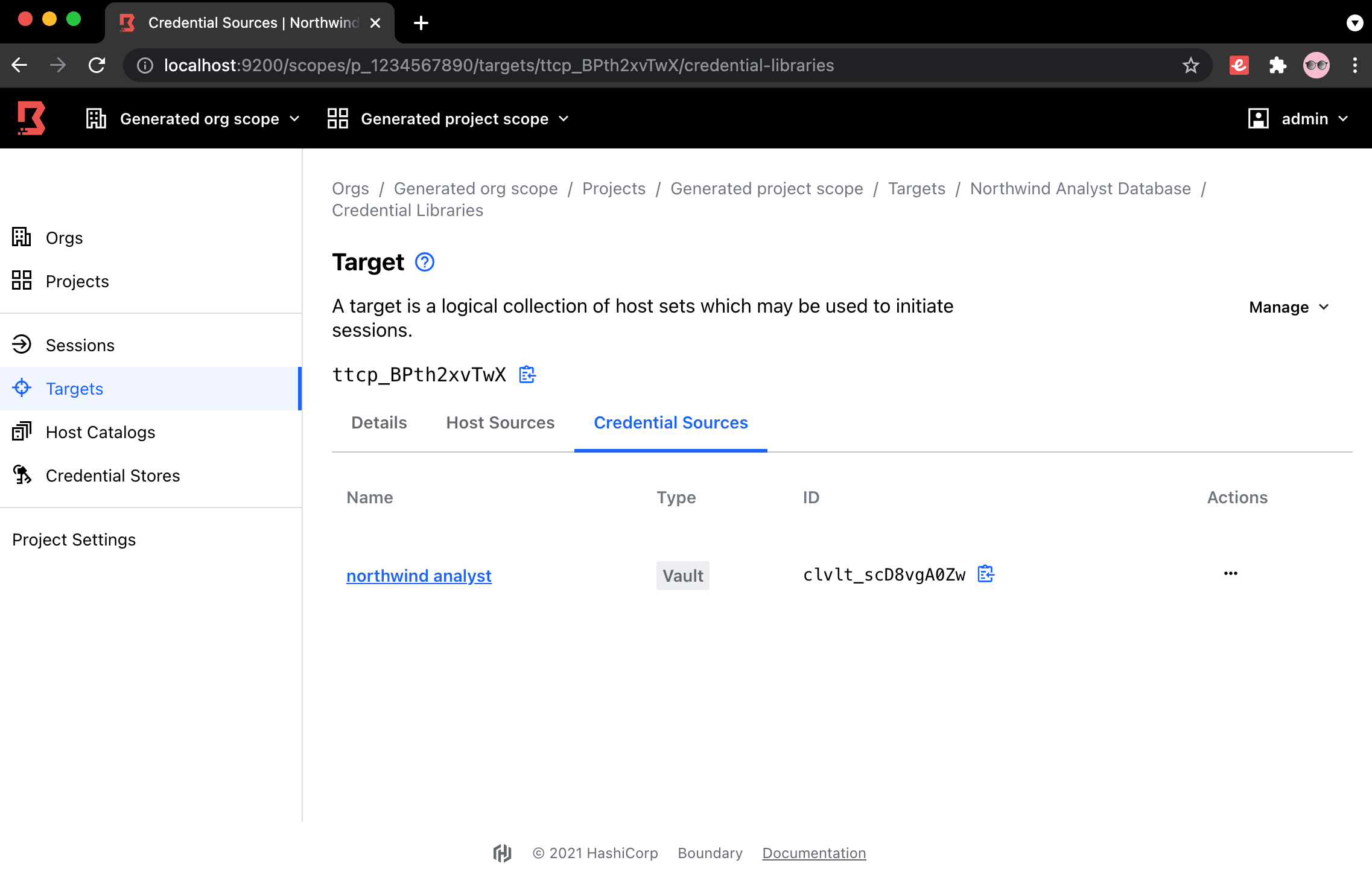 Configuring Vault Integration for a Boundary Target