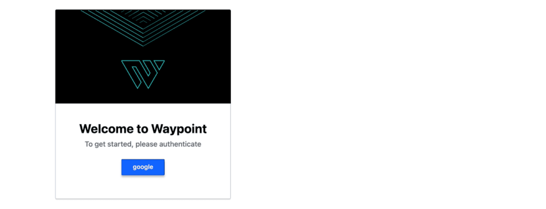 Waypoint Open ID sign in