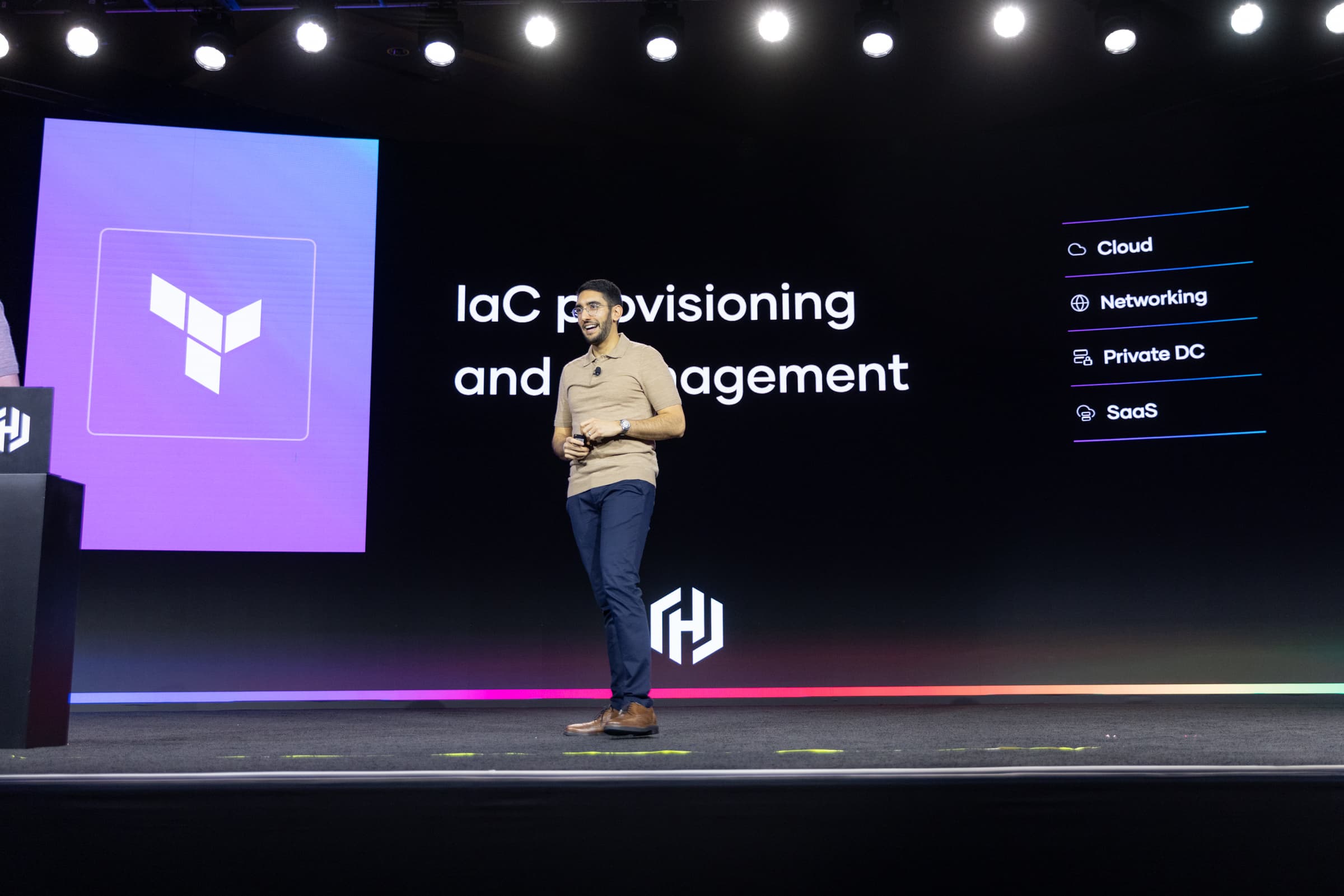 Armon Dadgar speaking at HashiConf