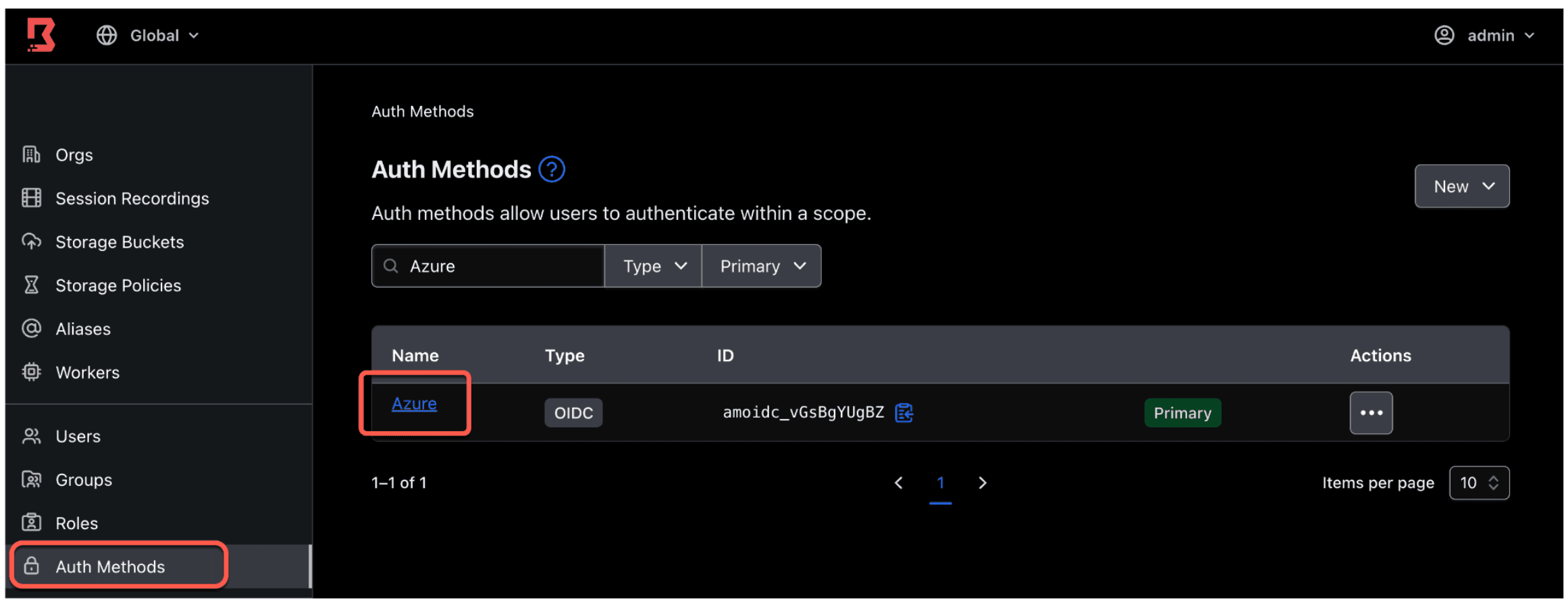 Azure auth