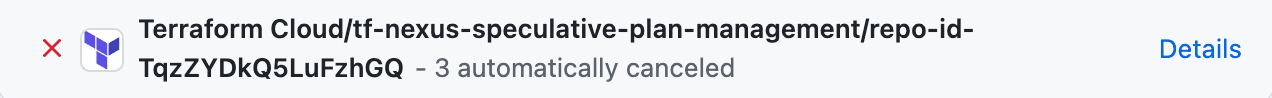 Individual cancelled run