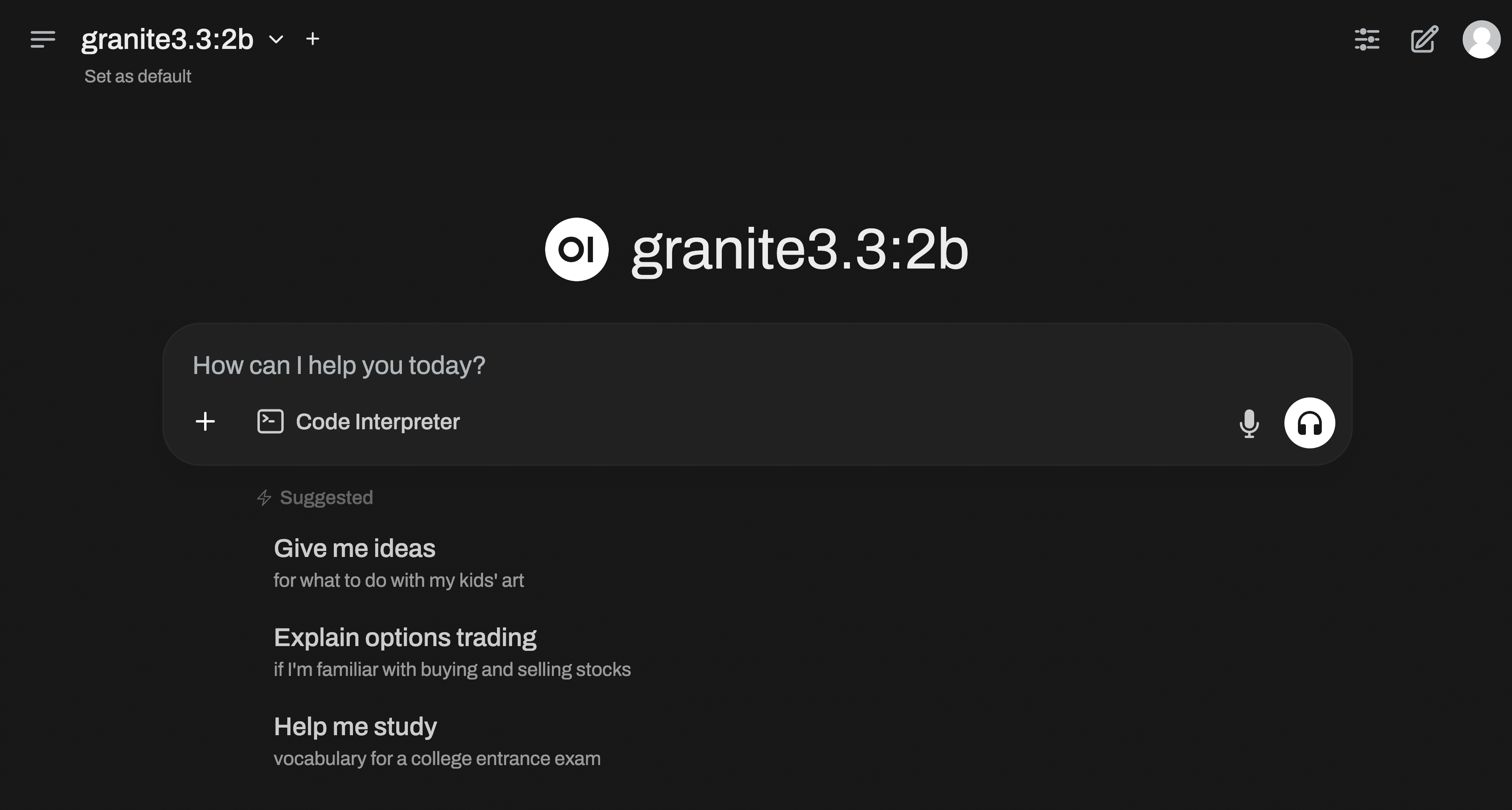 Granite interface