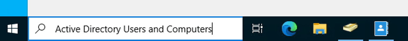 AD users and computers