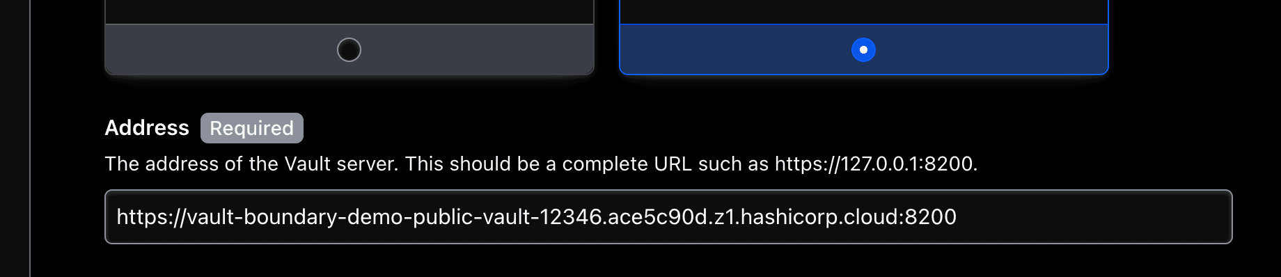 vault addr