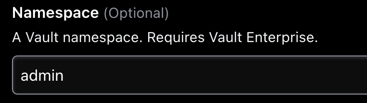 namespace: admin