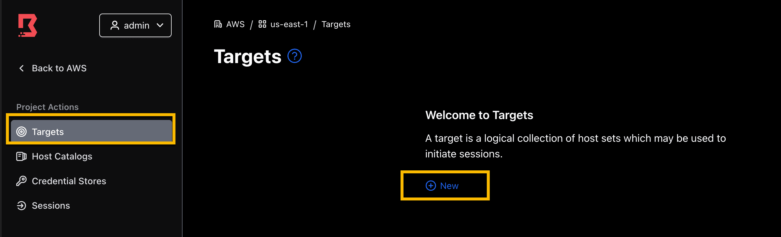 new target