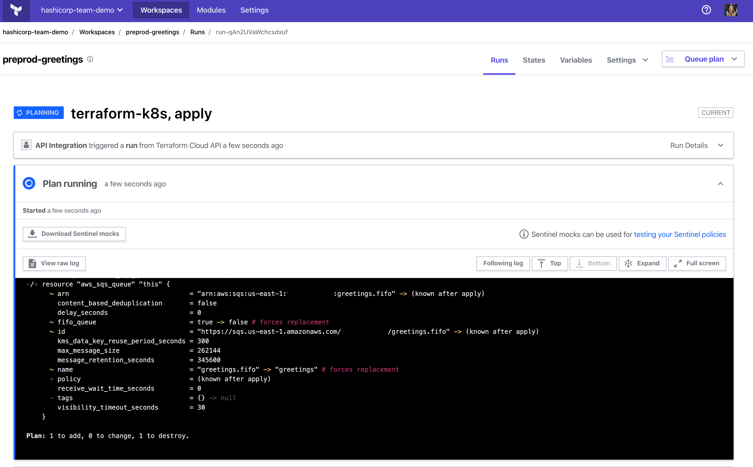 Terraform resources updated by Terraform Operator