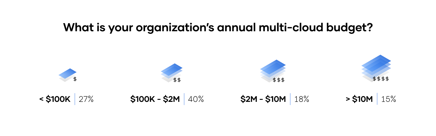 What is your organization's annual multi-cloud budget?