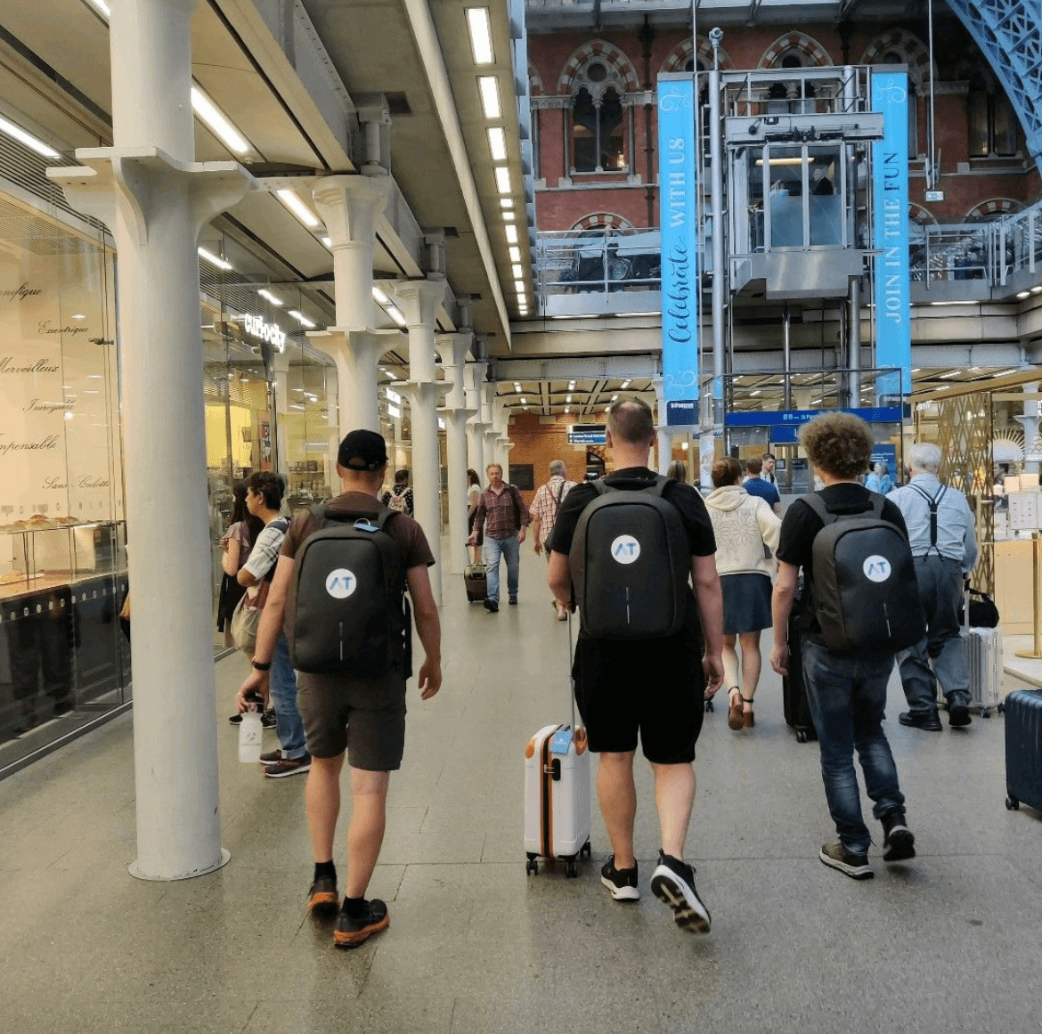 Arrival at St. Pancras London