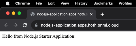 Example Node.js application