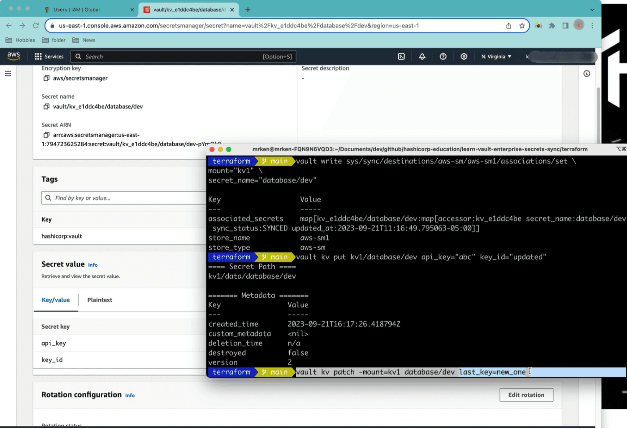 Vault’s CLI integration with AWS Secrets Manager