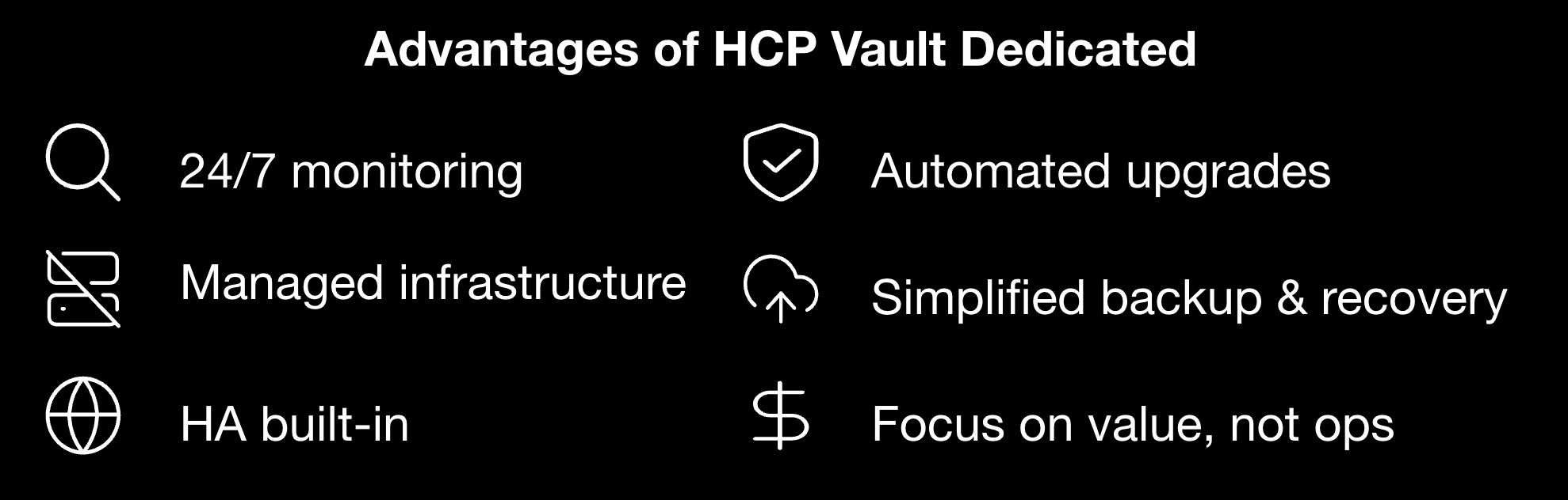 Advantages of HCP Vault