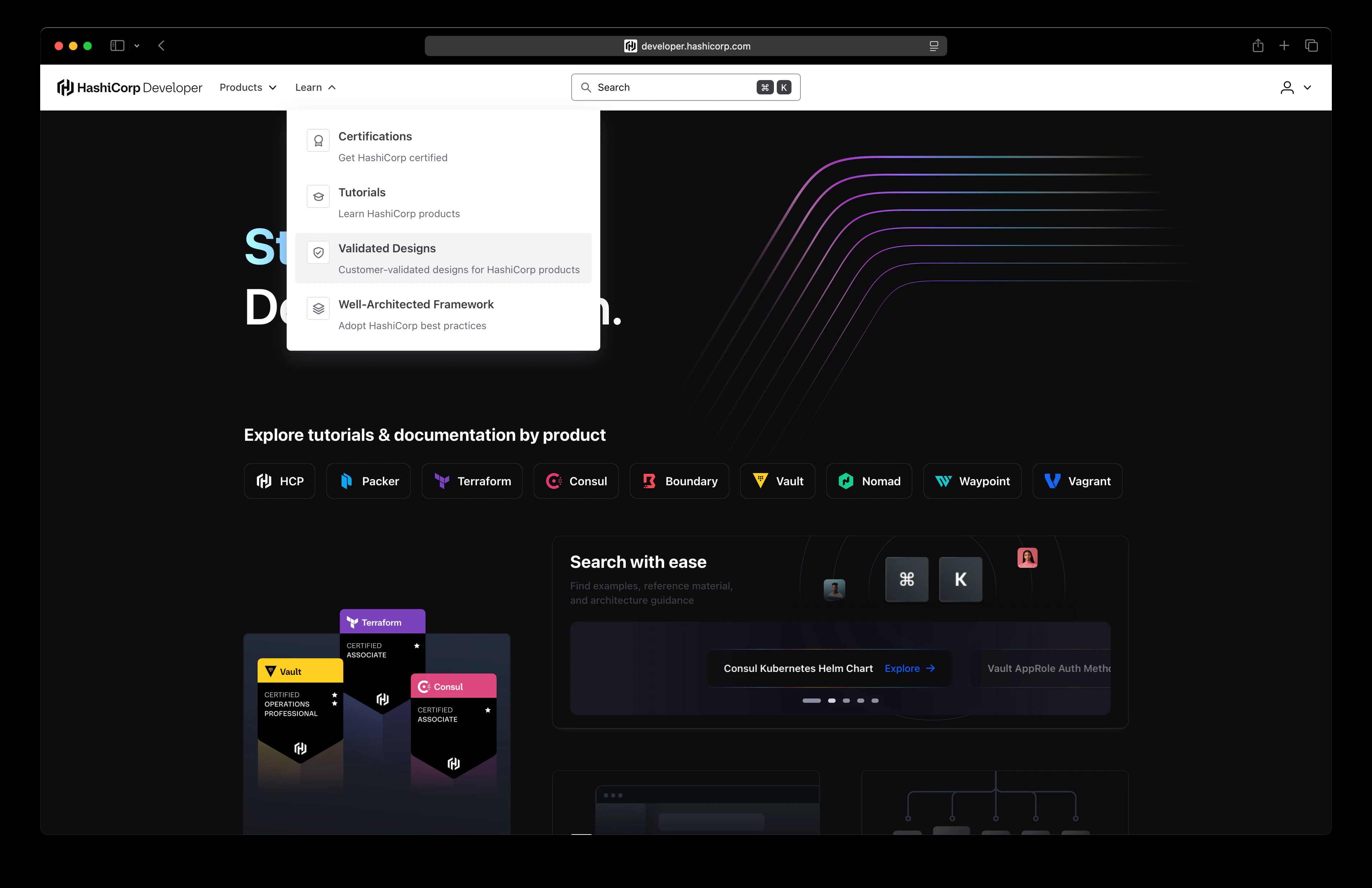 HashiCorp Developer website