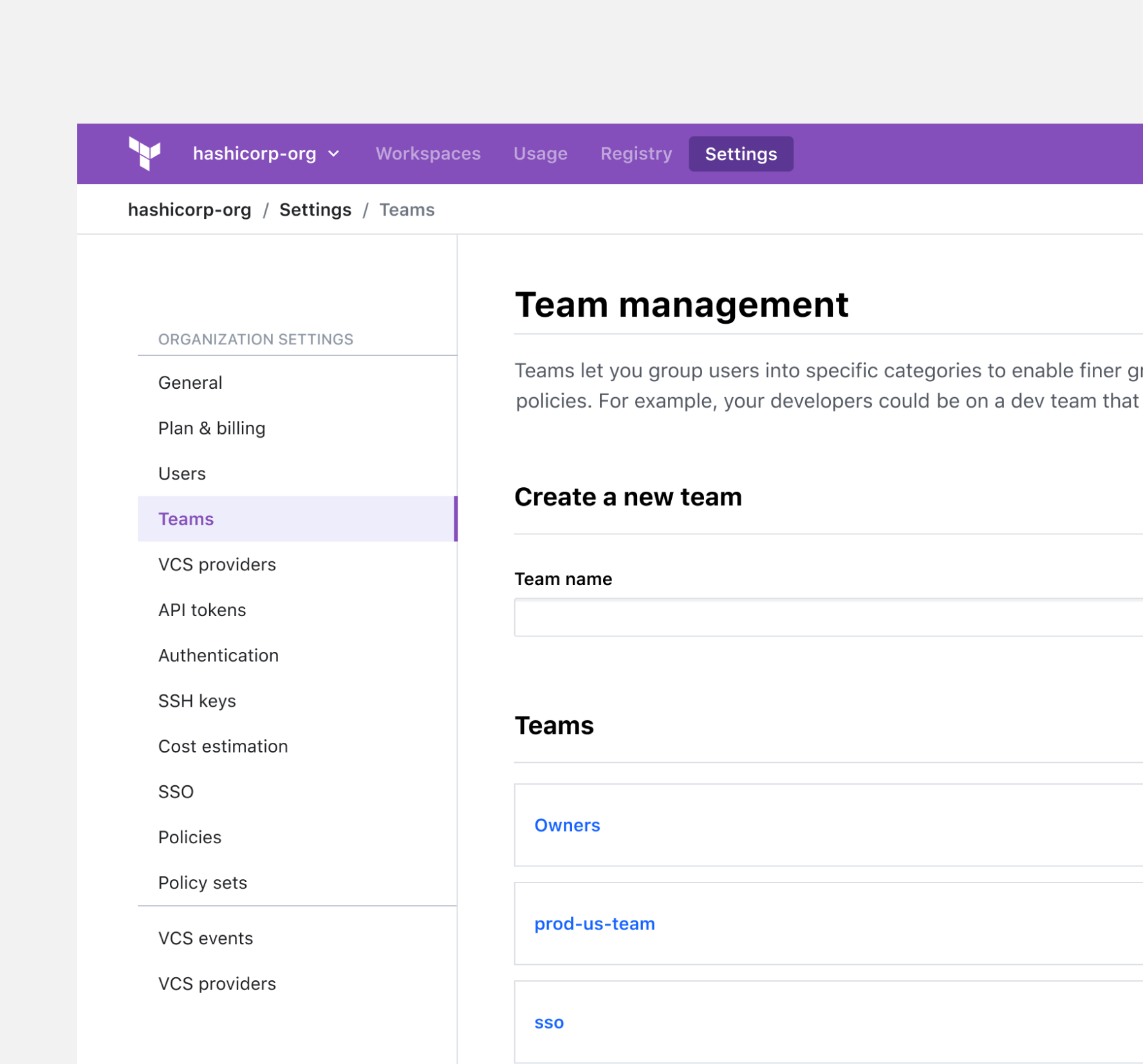 Team Management & SSO